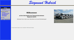 Desktop Screenshot of hubrich-transporte.de